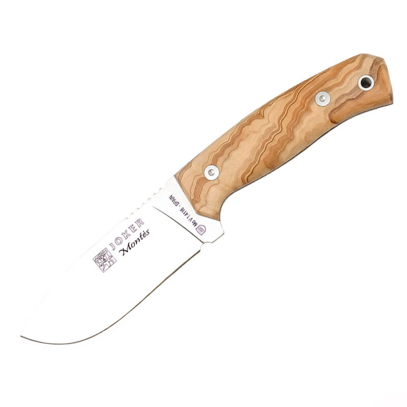 Joker Montés hunting knife with olive wood handle and 10.5 cm blade