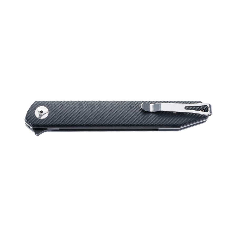 Navaja de bolsillo con hoja stonewash de 10.5 cm y mango de G10 negro