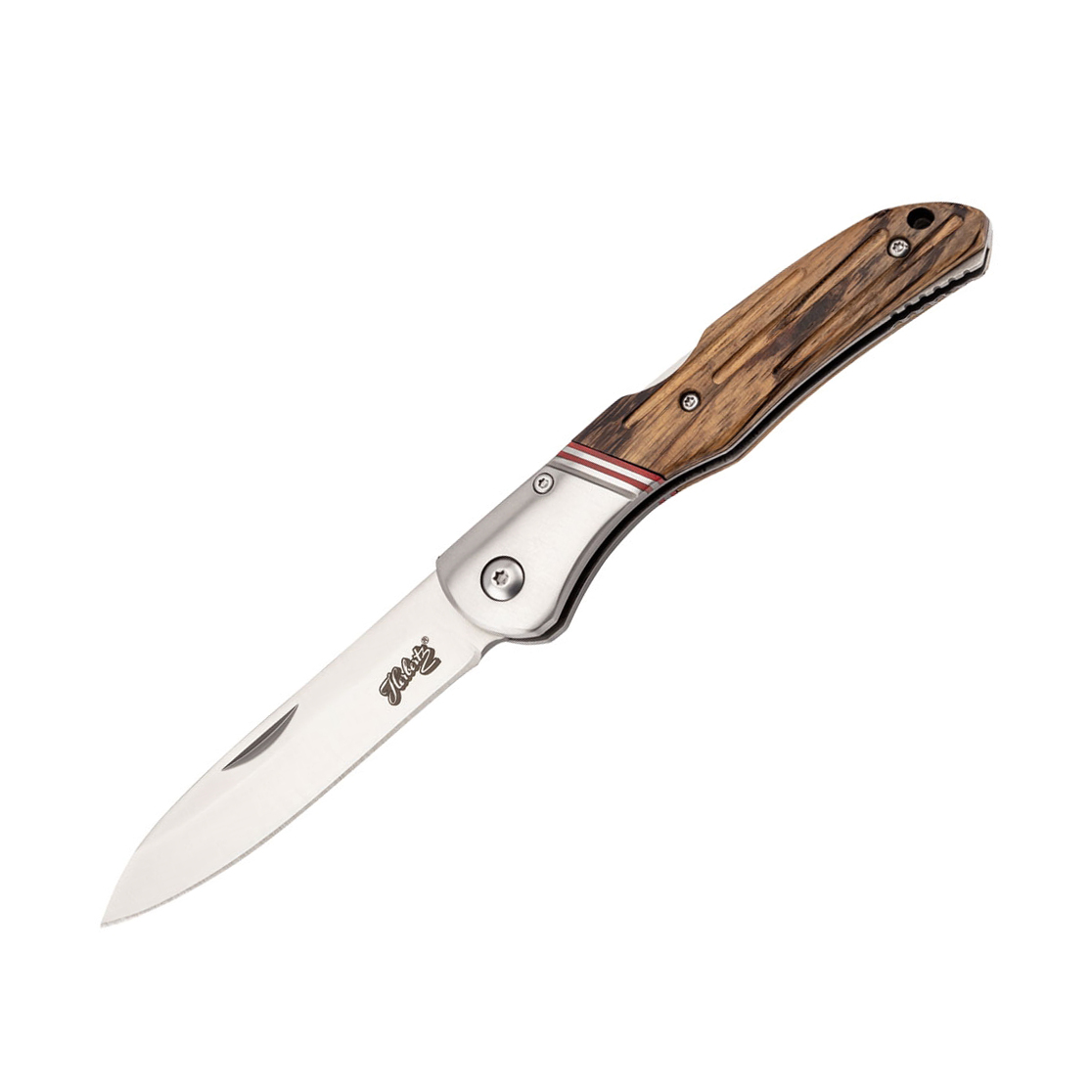 Navaja de bolsillo Herbertz con hoja de 8.8 cm y mango de madera ...