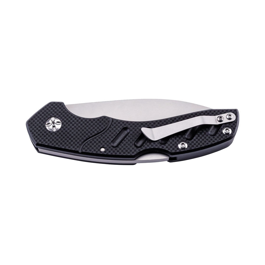 Coltello tattico Herbertz con lama da 9,6 cm con backlock e impugnatura in G10