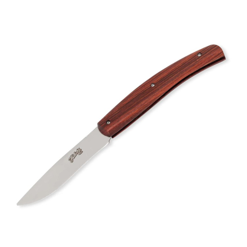 Navaja de bolsillo con hoja de acero inox de 8.2 cm y mango de ma...