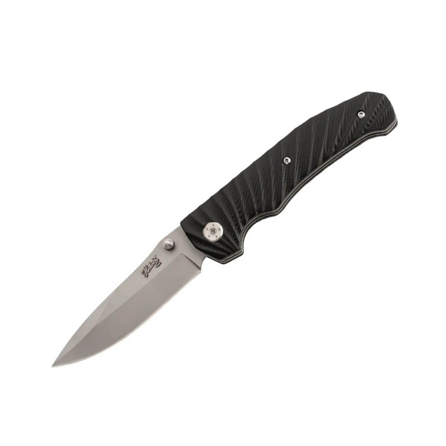 Navaja de bolsillo con mango de G10 negro y hoja slipjoint de 8.9...