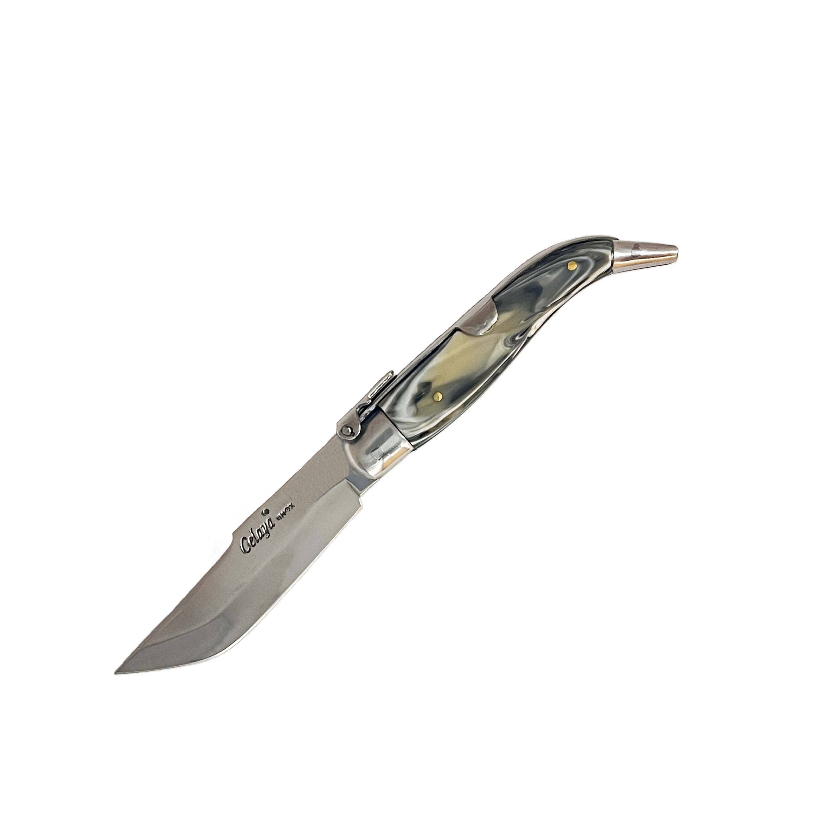 Klassisches Albacete-Taschenmesser mit 8 cm langer Klinge aus ros...