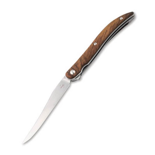 Tactical and sport style pocket knife with Cocobolo wood handle f...
