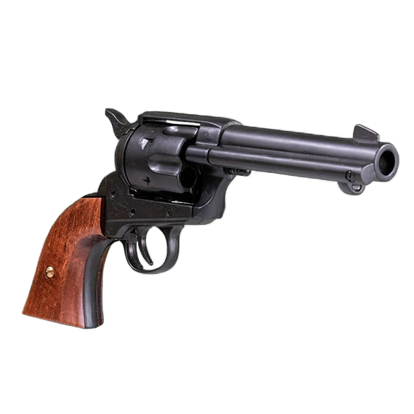 Réplica de um revólver de madeira preto Colt 45 Kolser FAST DRAW ...