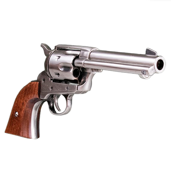 Réplica do revólver Colt 45 Kolser FAST DRAW 4'75 em madeira e ni...
