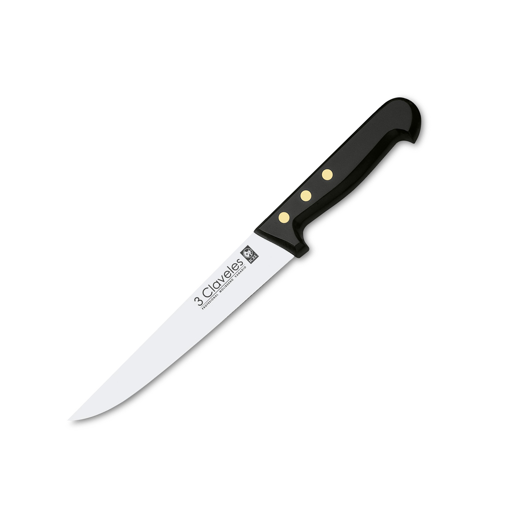 Cuchillo cocinero con hoja de 18 cm y mango pom 3 Claveles presen...