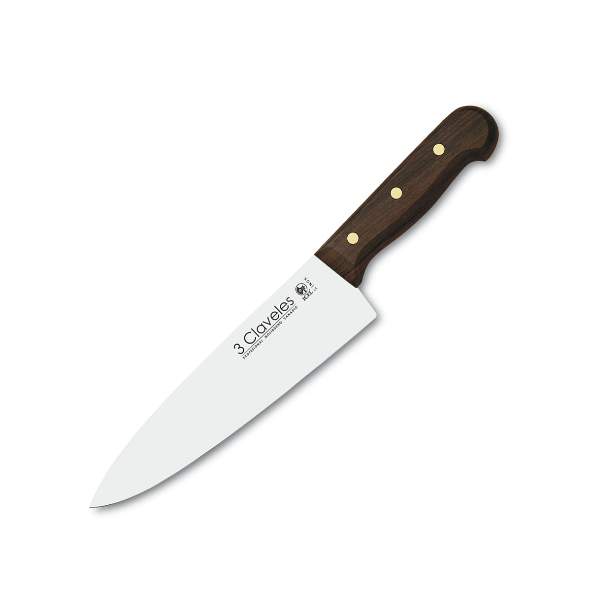 Cuchillo cocinero con mango de madera de palisandro y hoja de 21 ...