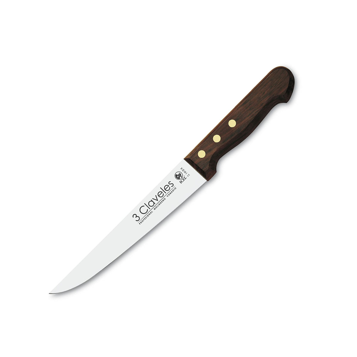 Cuchillo cocinero con mango de madera de palosanto y hoja de 21 c...