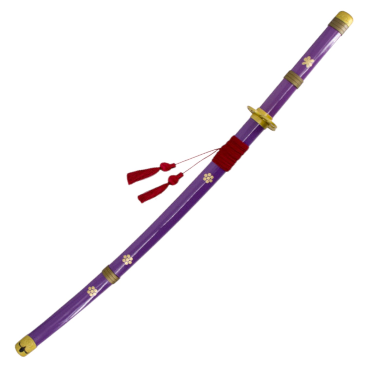 Katana Enma von Zoro in One Piece Fliederfarbe mit goldenen Details
