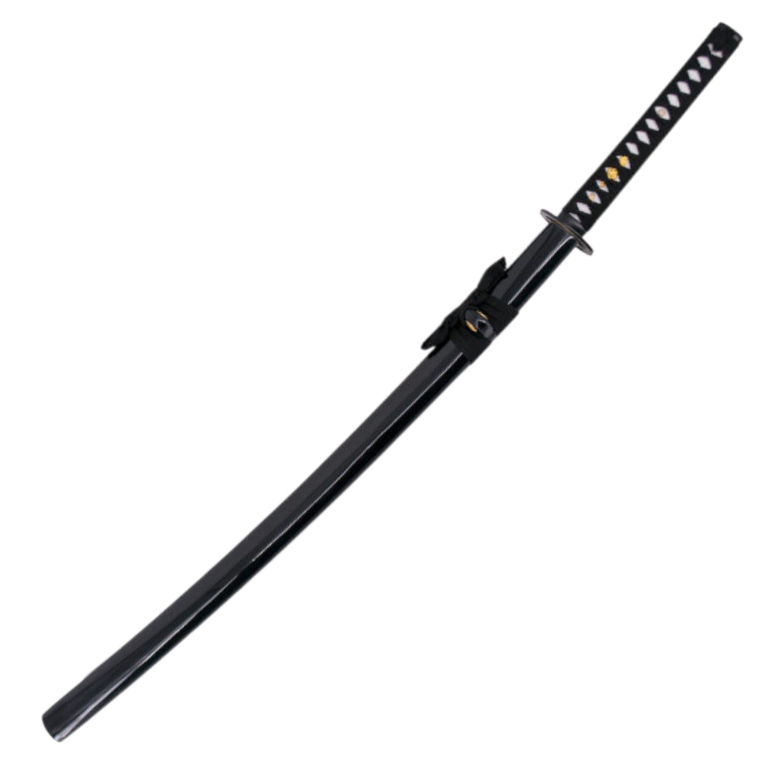 Funktionelles Katana mit schwarzem Schnurgriff