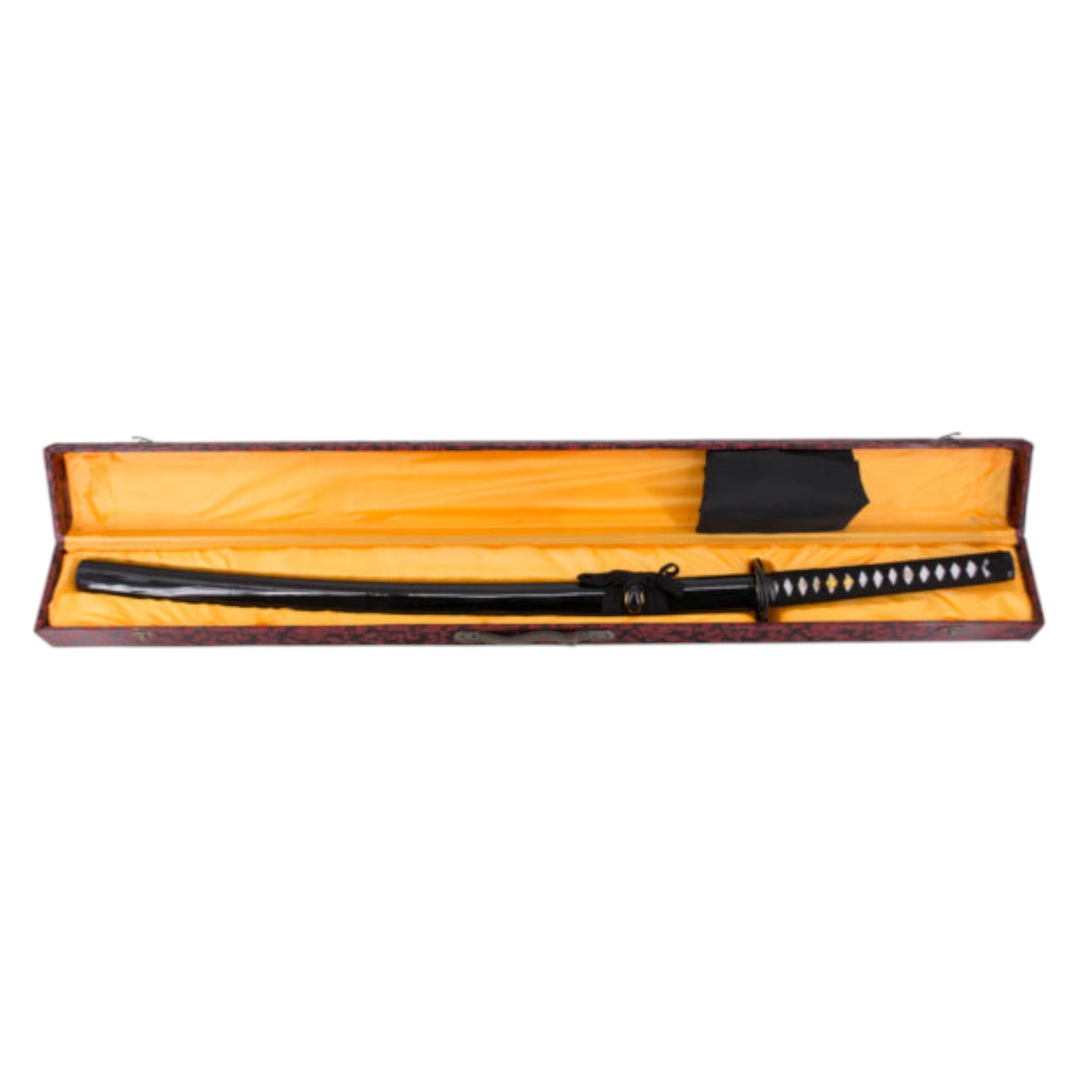 Funktionelles Katana mit schwarzem Schnurgriff