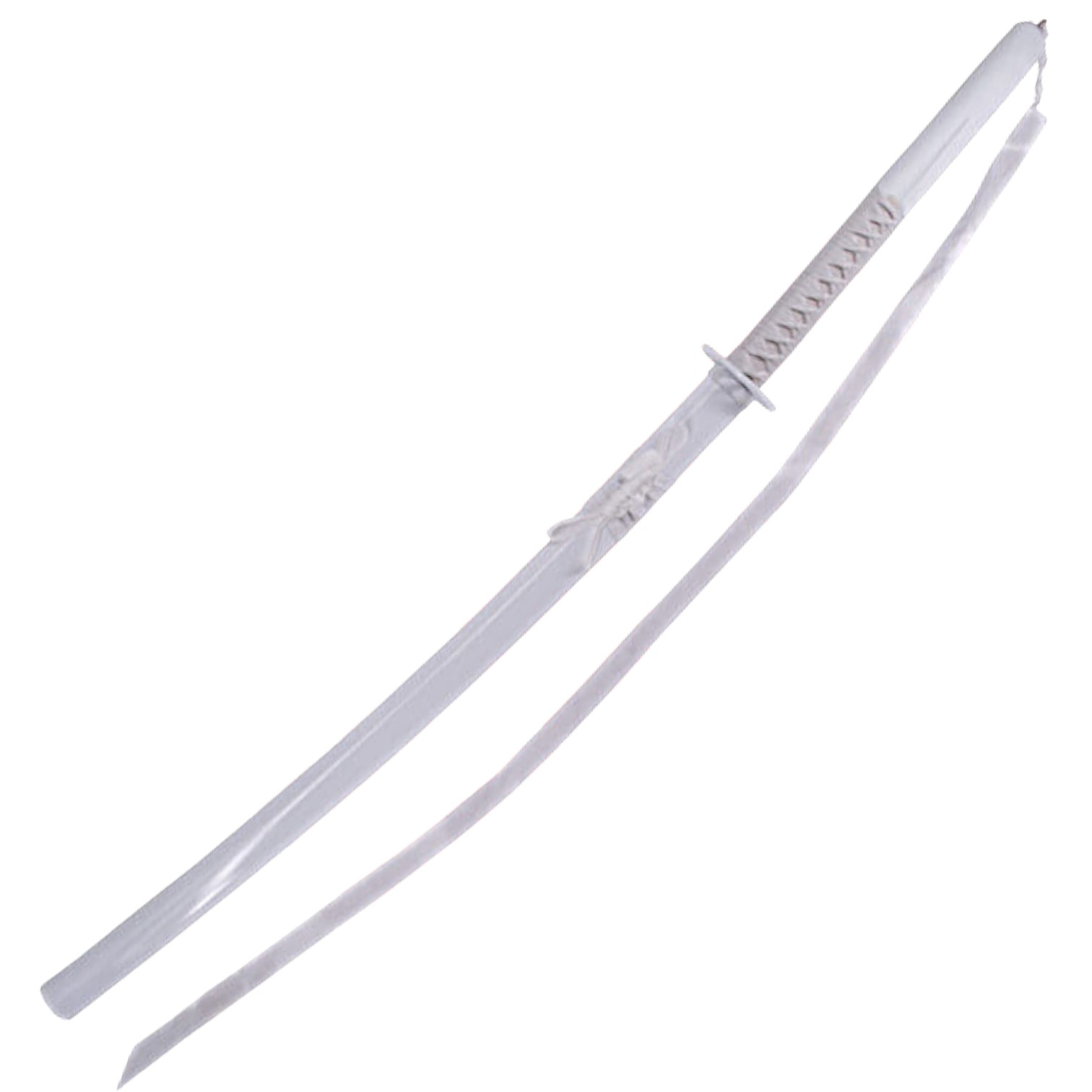 Katana Kuchiki Rukia von Bleach mit weißem Griff und Scheide