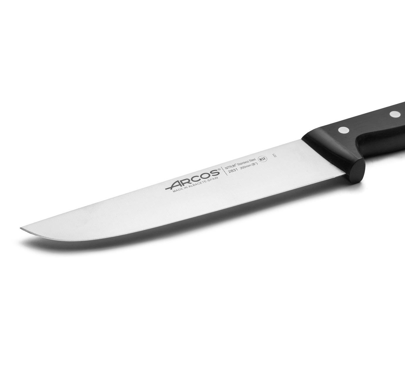 Arcos Universal-Fleischermesser, gerade, mit 20 cm Klinge und Polyoxymethylen-Griff