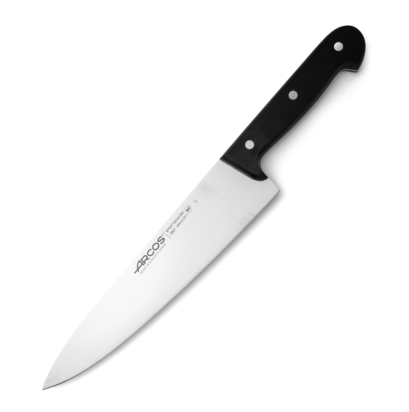 Arcos Universal-Kochmesser mit 25 cm Klinge und Polyoxymethylen-G...