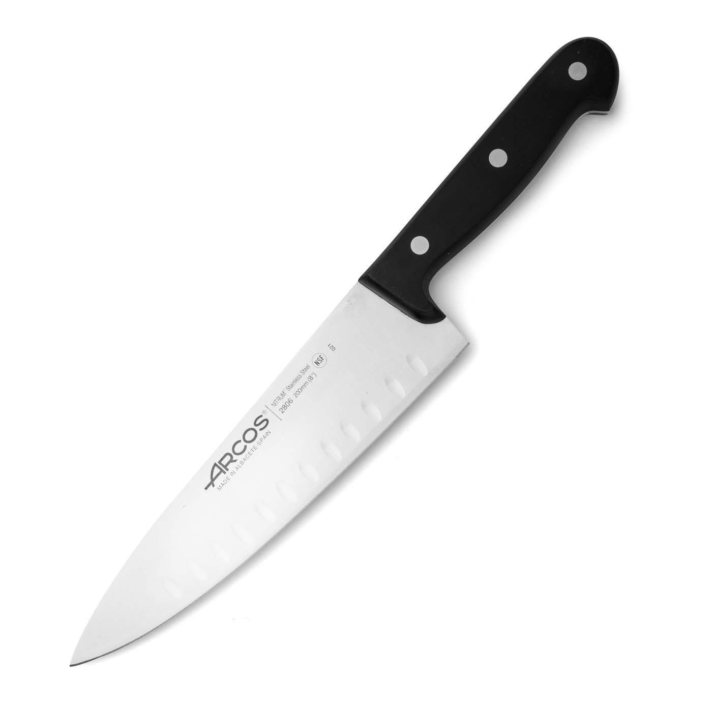 Arcos Universal-Kochmesser mit 20 cm langer Hohlschliffklinge und...