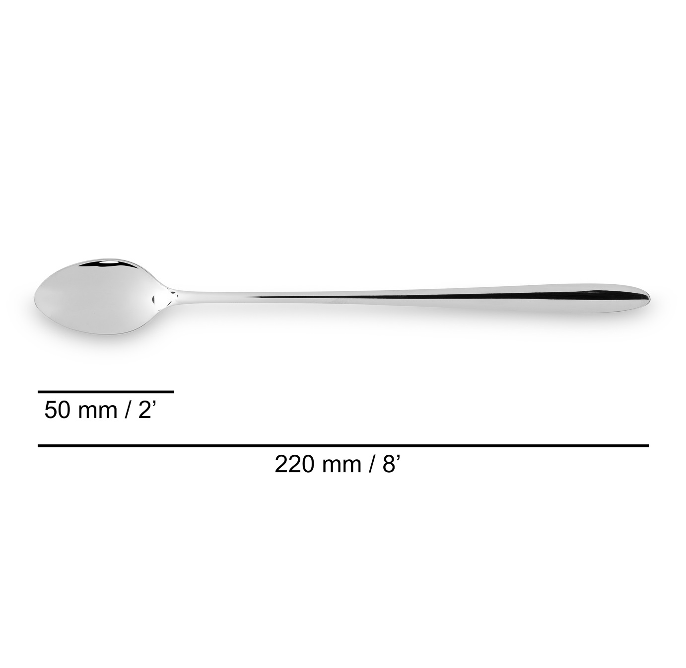 Lot de 12 cuillères à soda en acier inoxydable Arcos Berlin 220 mm