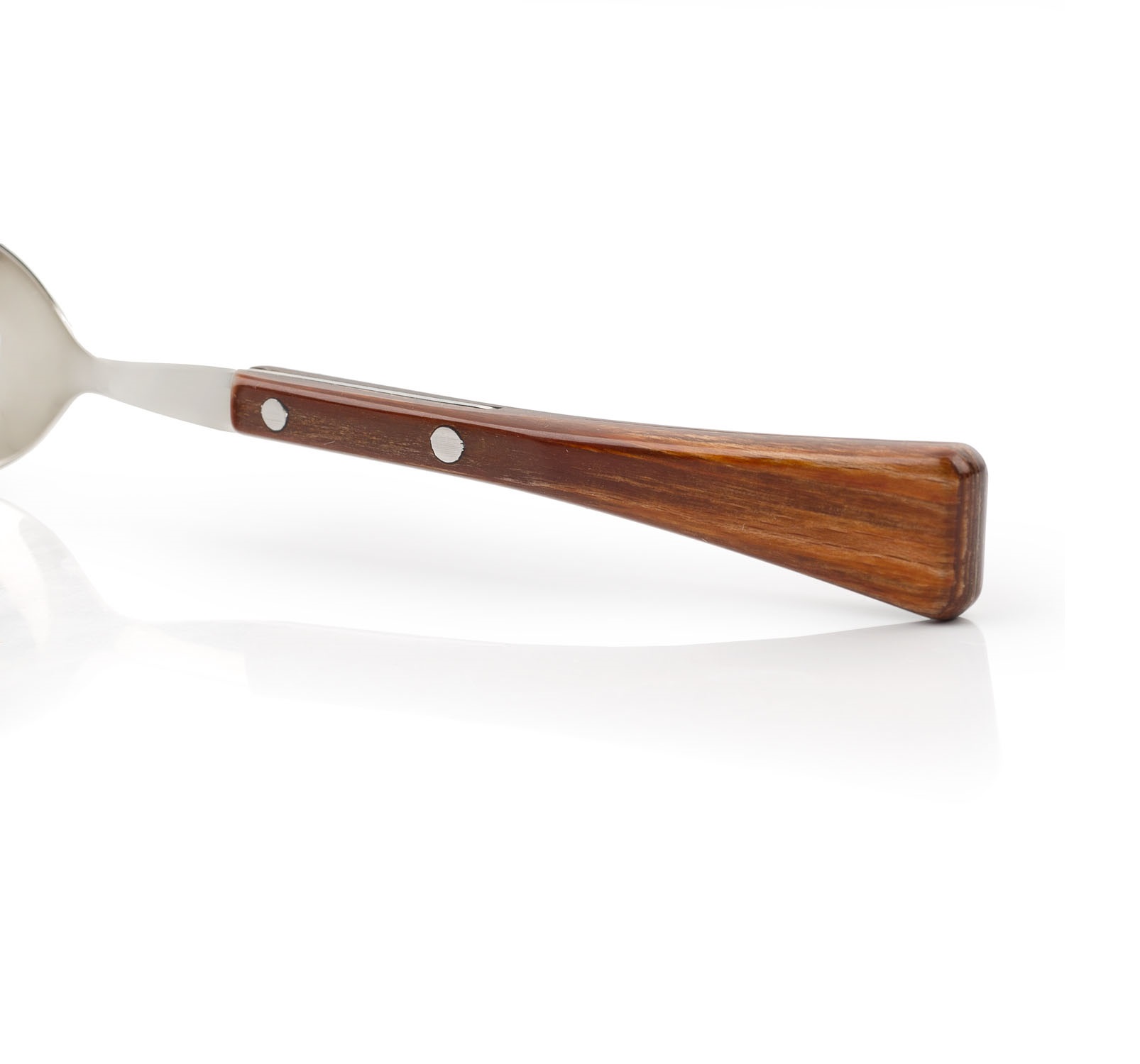 12 cuillères à soupe Arcos Manchega de 205 mm avec manches en bois compressé