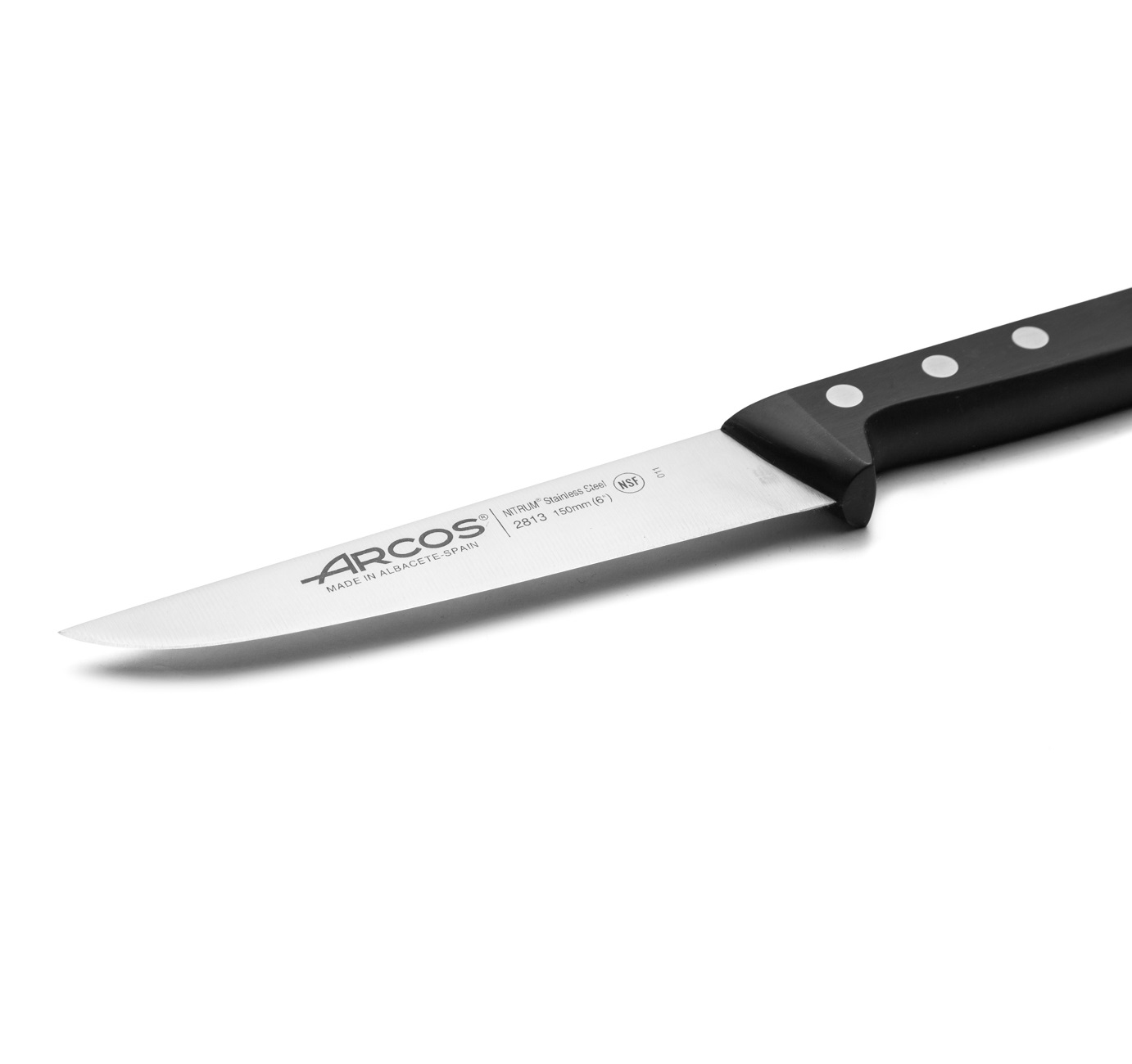 Couteau de cuisine Arcos Universal 150 mm avec manche en polyoxyméthylène noir