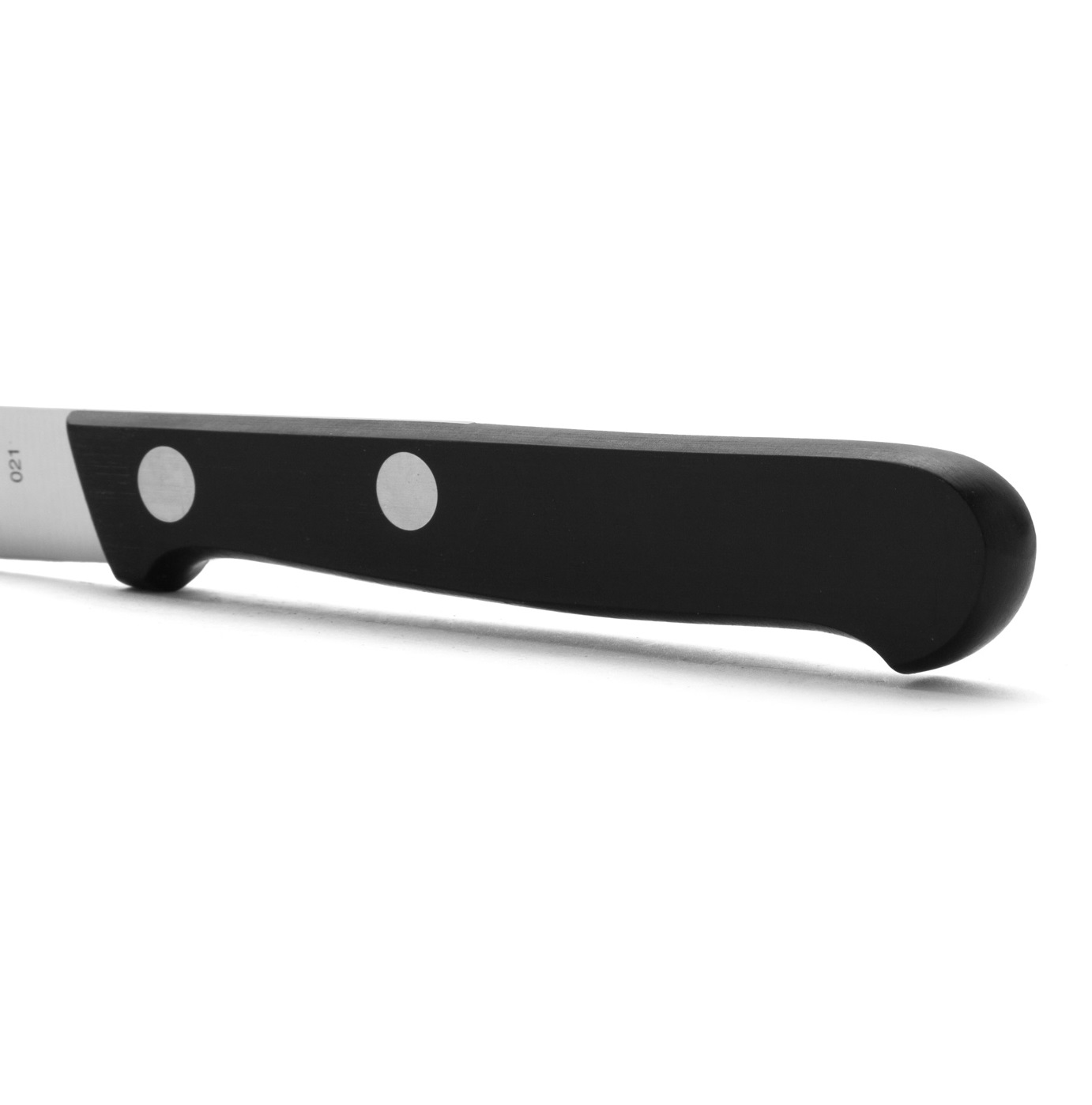 Couteau d'office étroit Arcos Universal 75 mm avec manche en polyoxyméthylène noir
