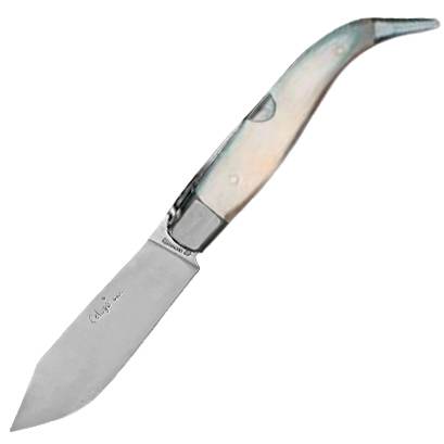 Pastora Albacete Taschenmesser mit Stierhorngriff und Aluminiumzw...