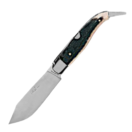 Pastora Albacete penknife with deer antler handle and aluminum fe...