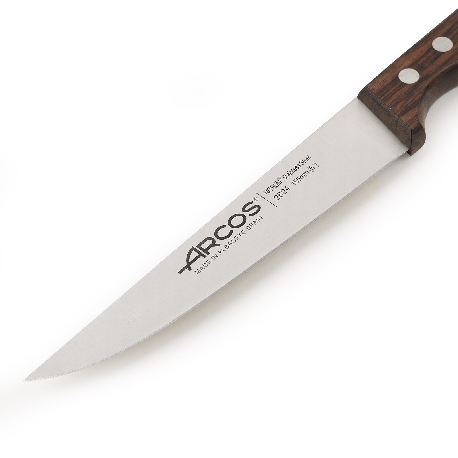 Couteau de cuisine Arcos Atlántico avec manche en palissandre et lame de 155 mm