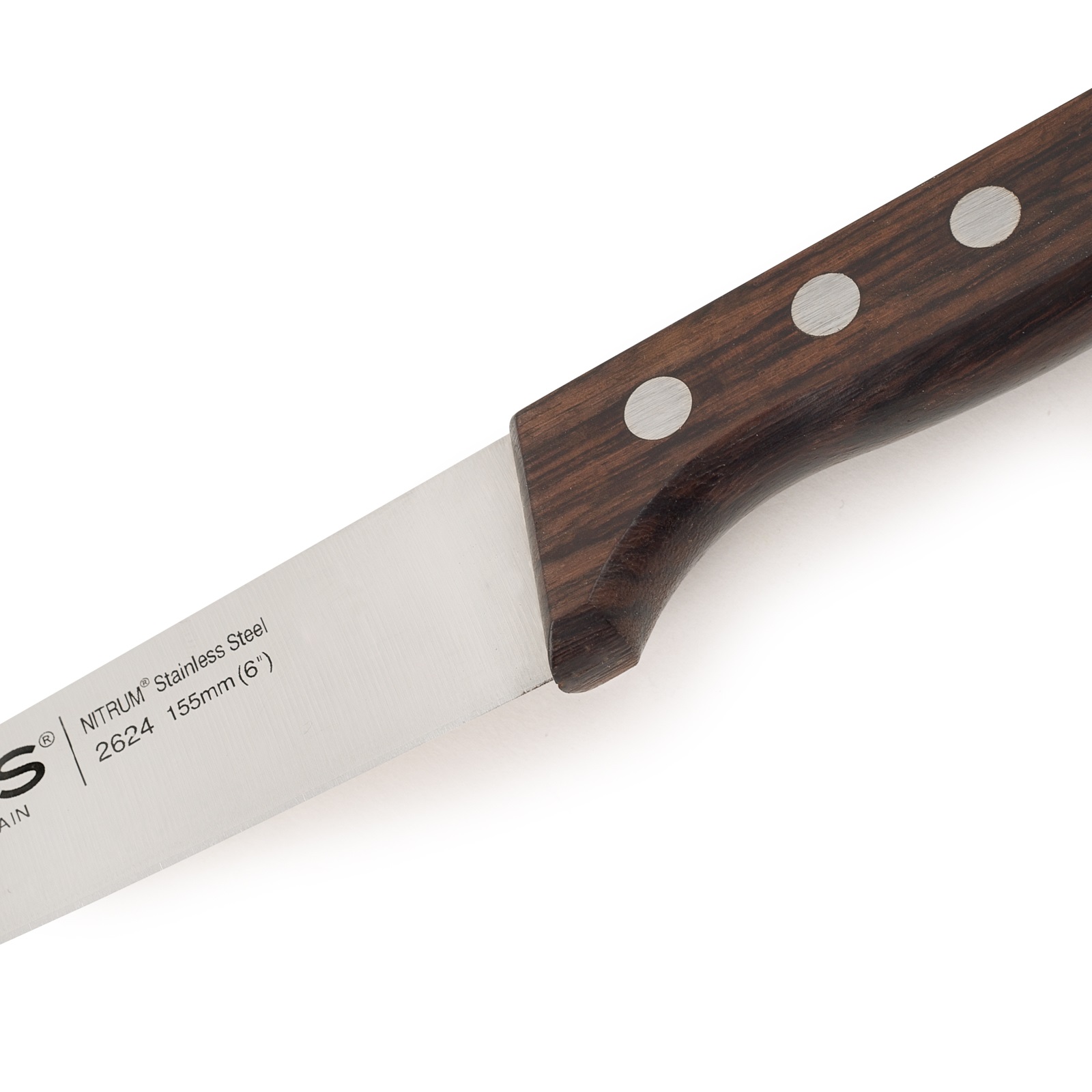 Couteau de cuisine Arcos Atlántico avec manche en palissandre et lame de 155 mm