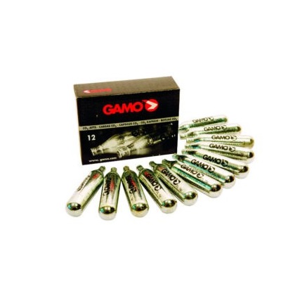 Caixa com 12 cargas Gamo CO2 de 12 g