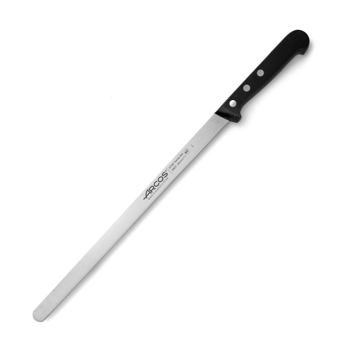 Cuchillo jamonero punta redonda Arcos con hoja de 29 cm serie Uni...