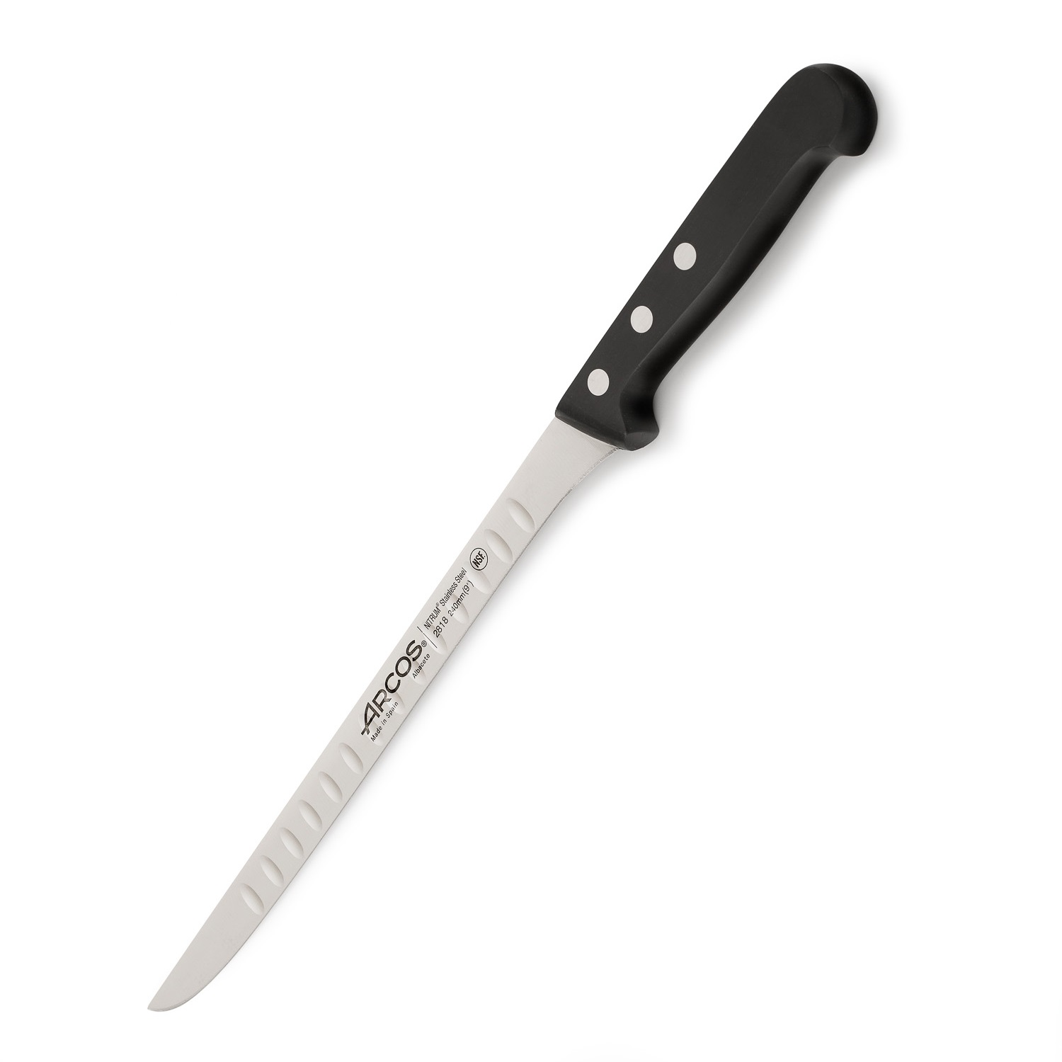 Coltello da prosciutto Arcos con lama alveolare da 24 cm, serie U...