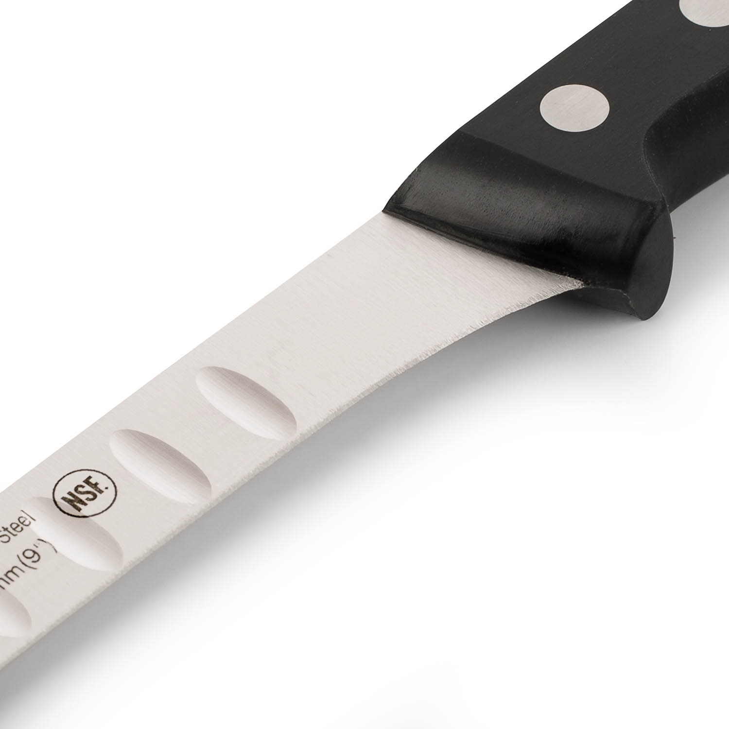 Cuchillo jamonero Arcos con hoja alveolada de 24 cm serie Universal con mango de polioximetileno