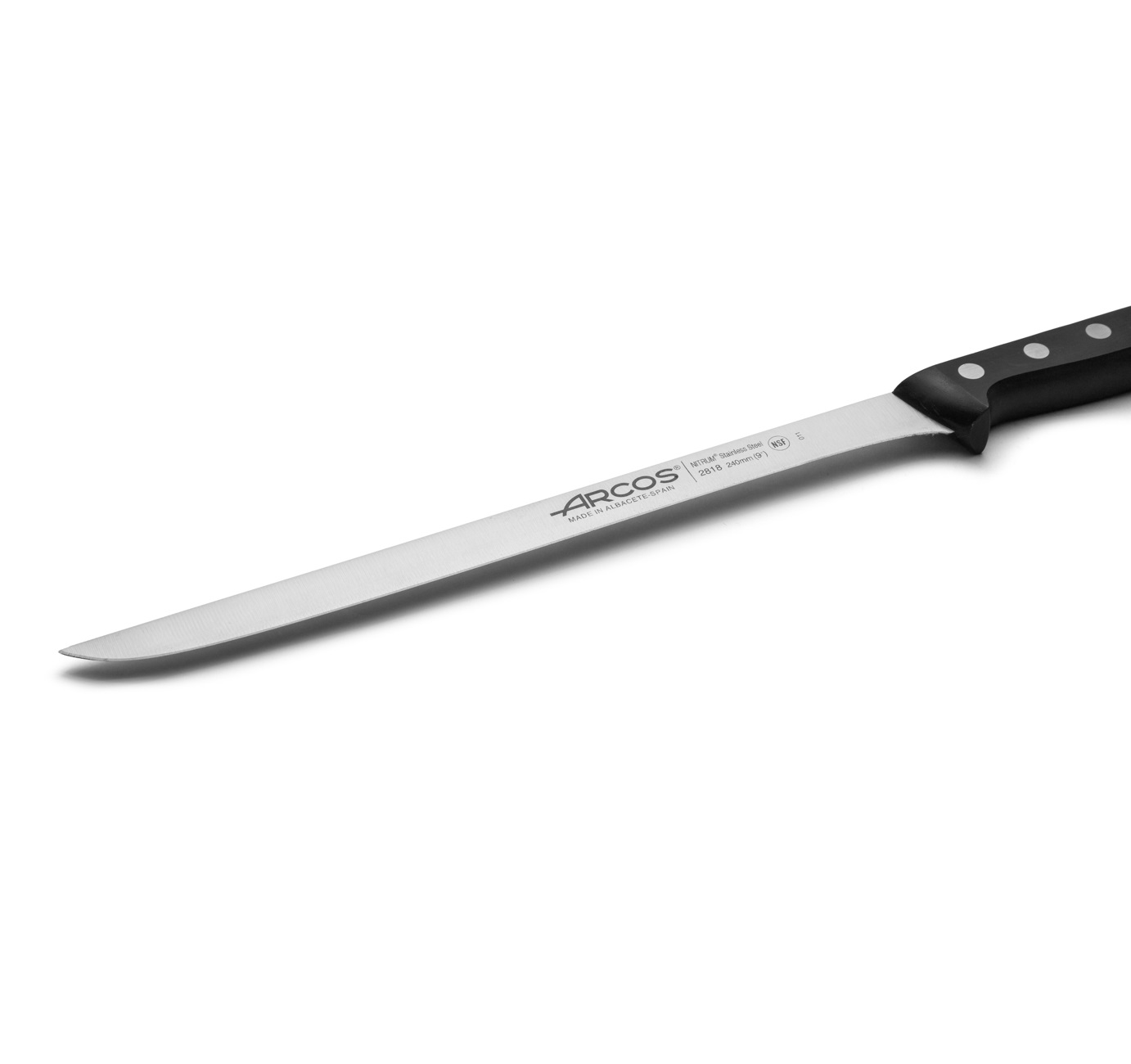 Coltello da prosciutto Arcos con lama da 24 cm, serie Universal e manico in poliossimetilene