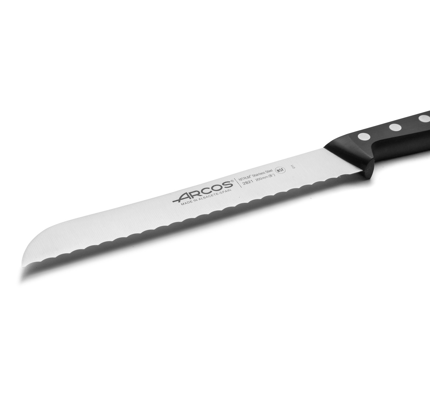 Couteau à pain Arcos avec lame de 20 cm, série Universal, avec manche noir