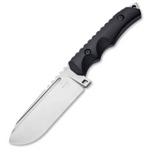 Cuchillo tactico de hoja con canal hueco y de uso universal