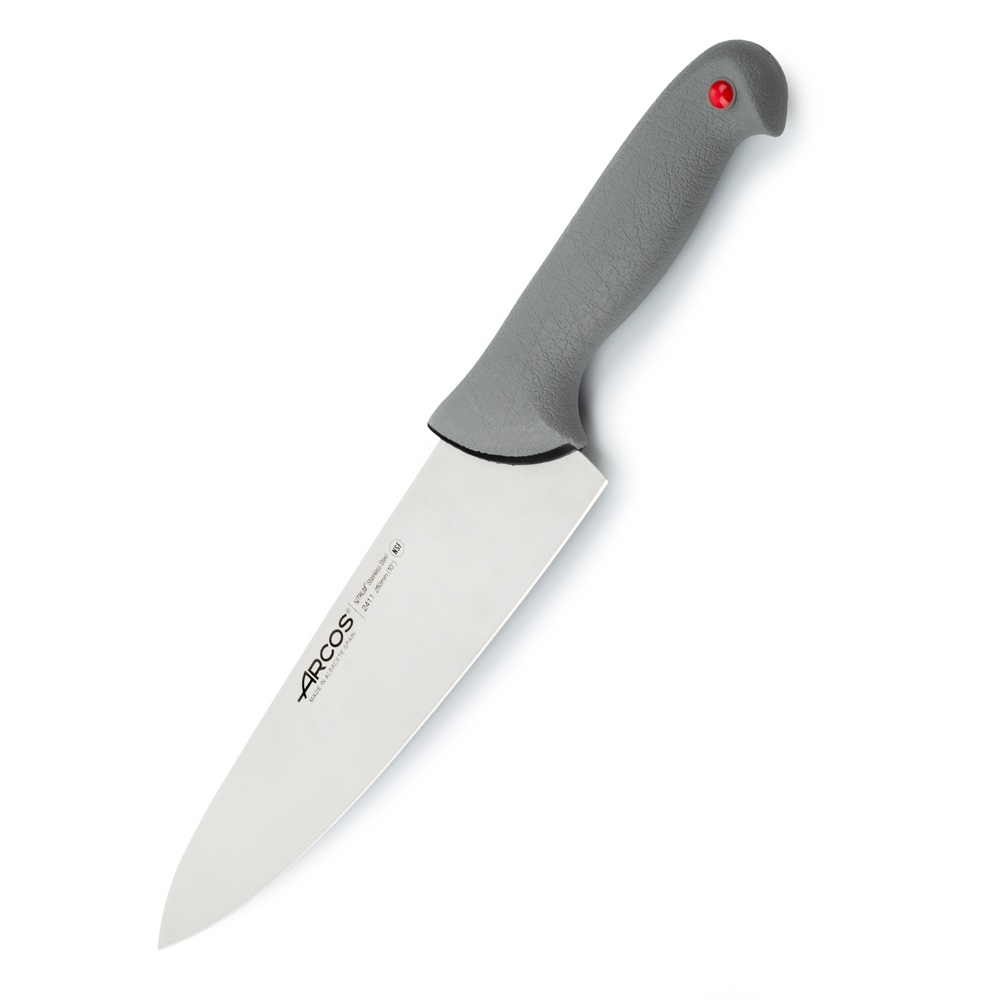 Couteau de chef Arcos avec lame Colour Prof de 250 mm et manche gris double injection