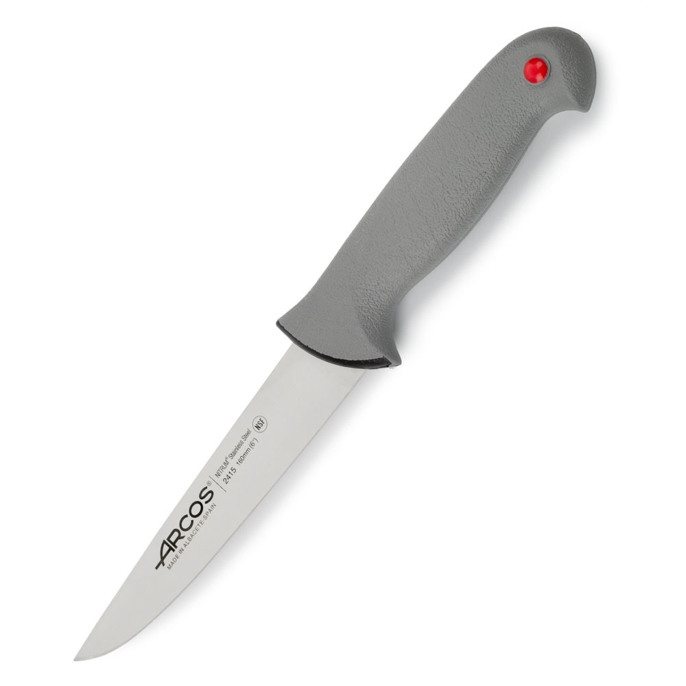 Couteau de boucher Arcos avec lame Colour Prof de 160 mm et manche gris double injection