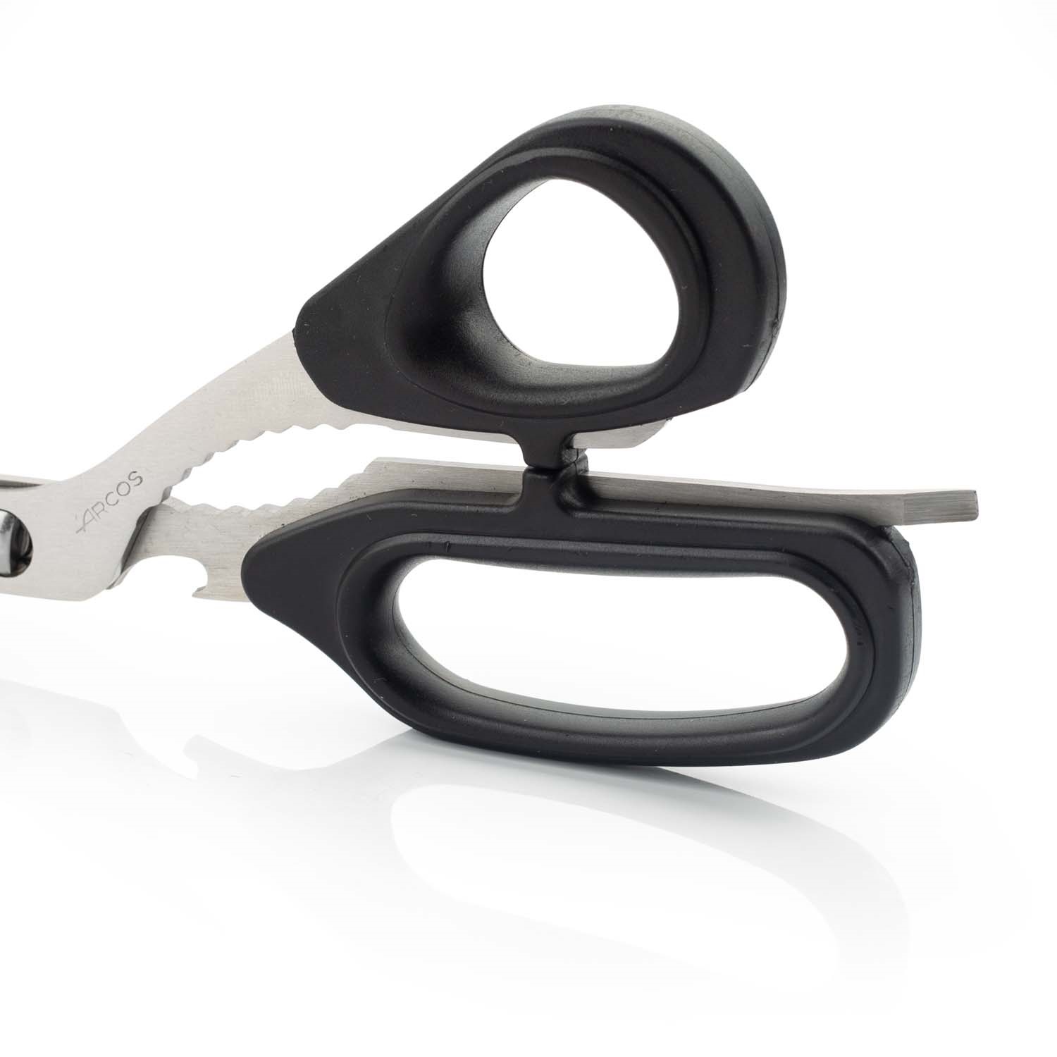 Forbici da cucina staccabili Arcos con apriscatole e manico in ABS nero