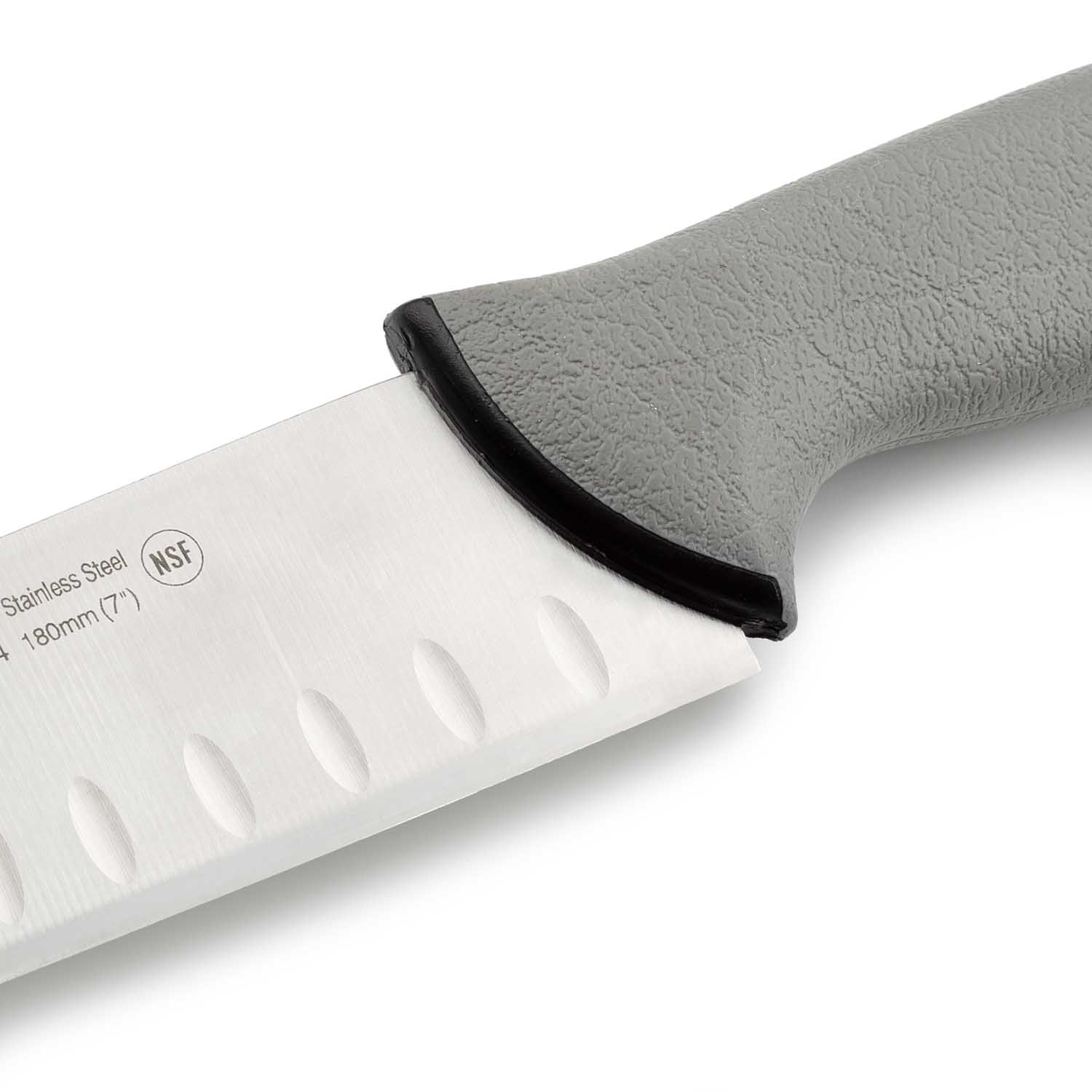 Coltello Santoku giapponese Arcos con lama da 18 cm, colore Prof, impugnatura grigia a doppia iniezione