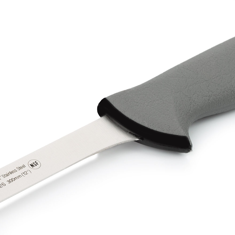 Coltello da prosciutto Arcos a punta tonda con lama da 30 cm e manico grigio a doppia iniezione