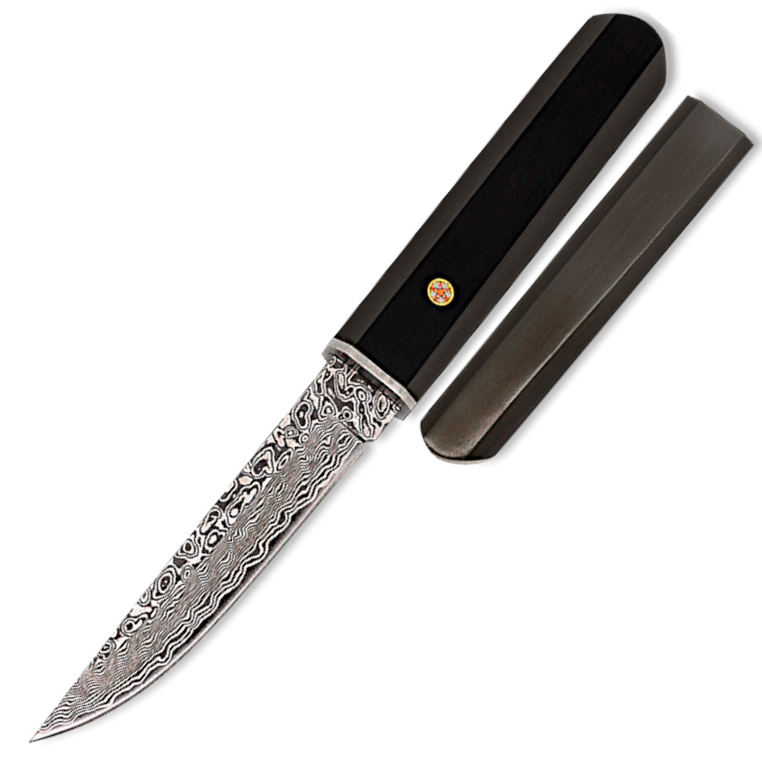 Cuchillo con hoja de 11cm de damasco