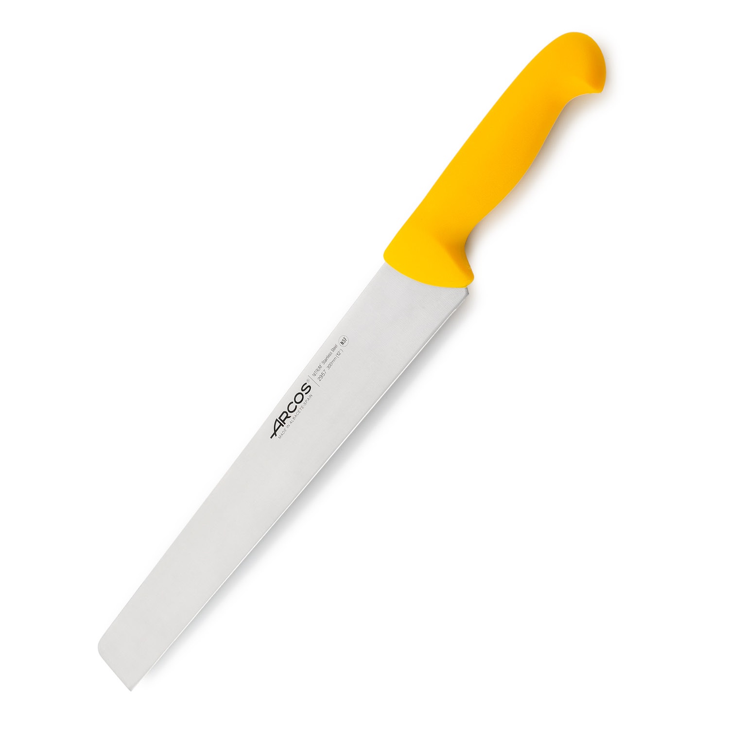 Coltello per salame e formaggio Arcos con lama dritta da 30 cm e manico in polipropilene colorato