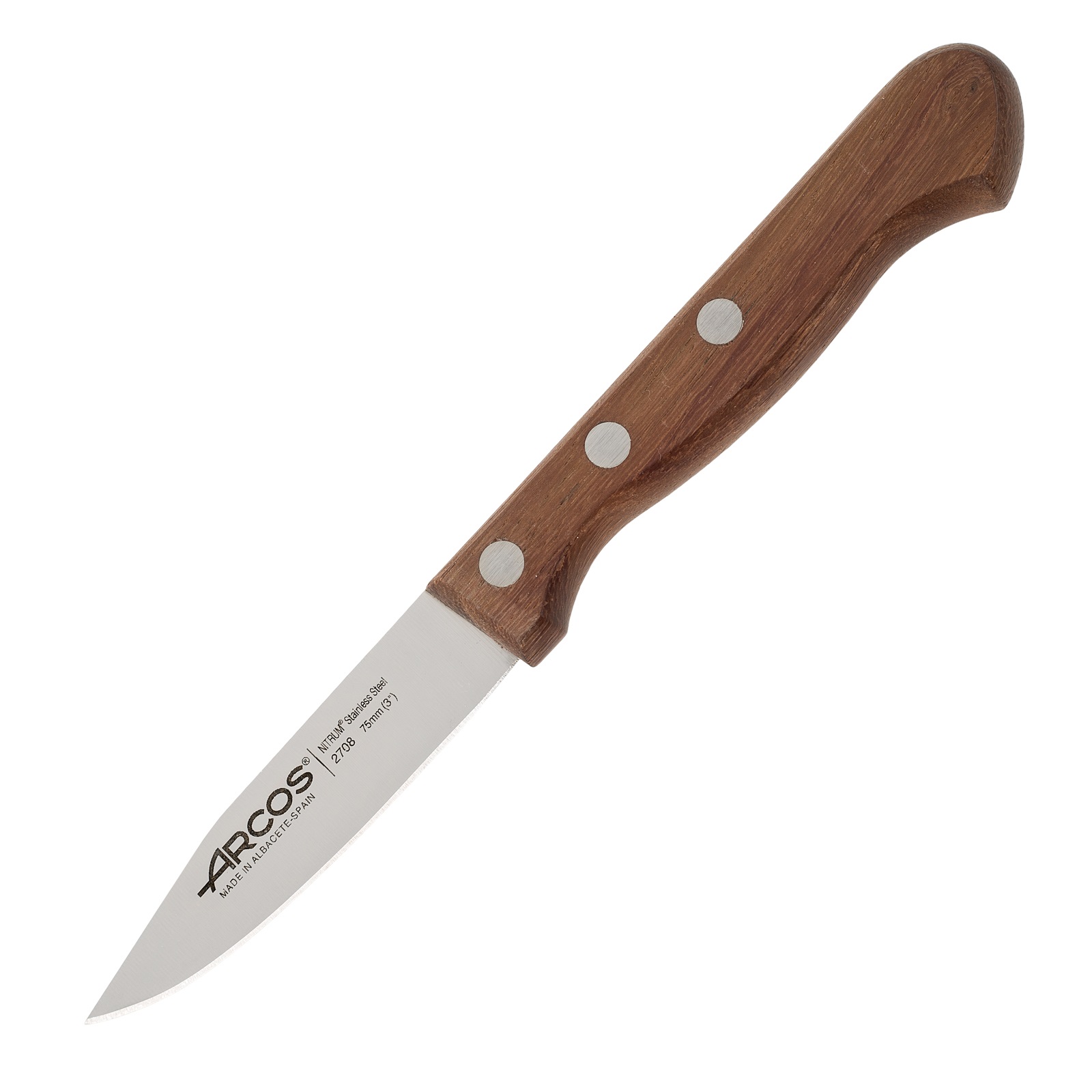 Coltello da cucina Arcos con manico in legno e lama da 75 mm, Atl...