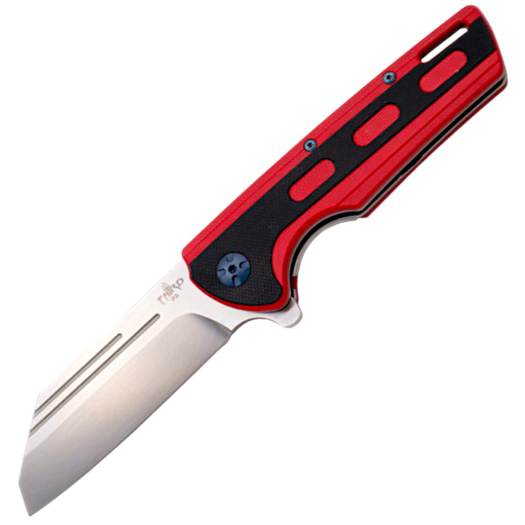 Couteau de poche Thunder G10 rouge et noir Third