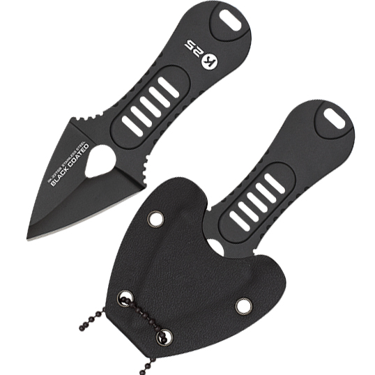 K25 hals messer mit edelstahlklinge in pfeilform