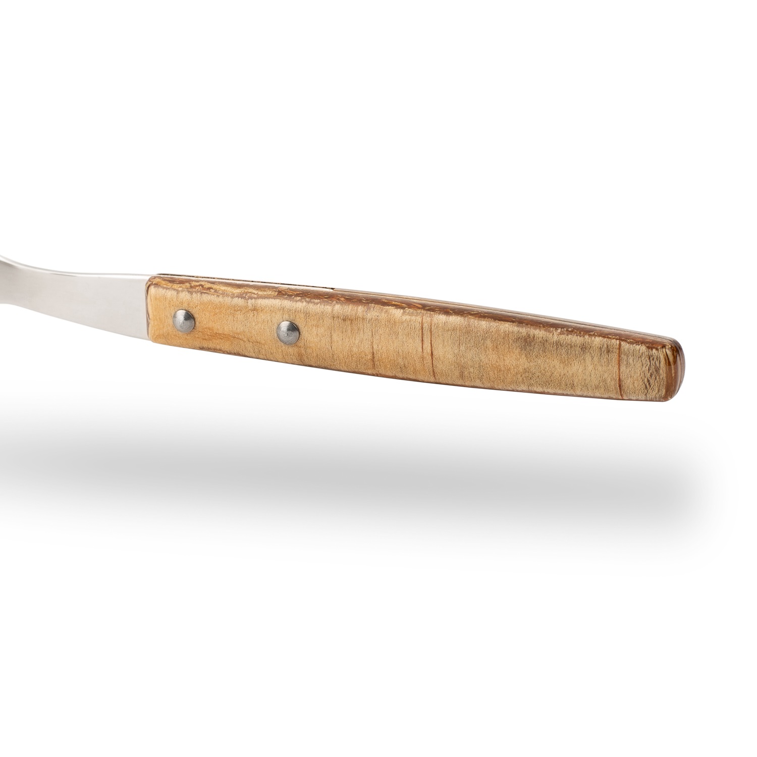 12 Arcos Tischgabeln, 200 mm, mit hellbraunem Griff aus Pressholz