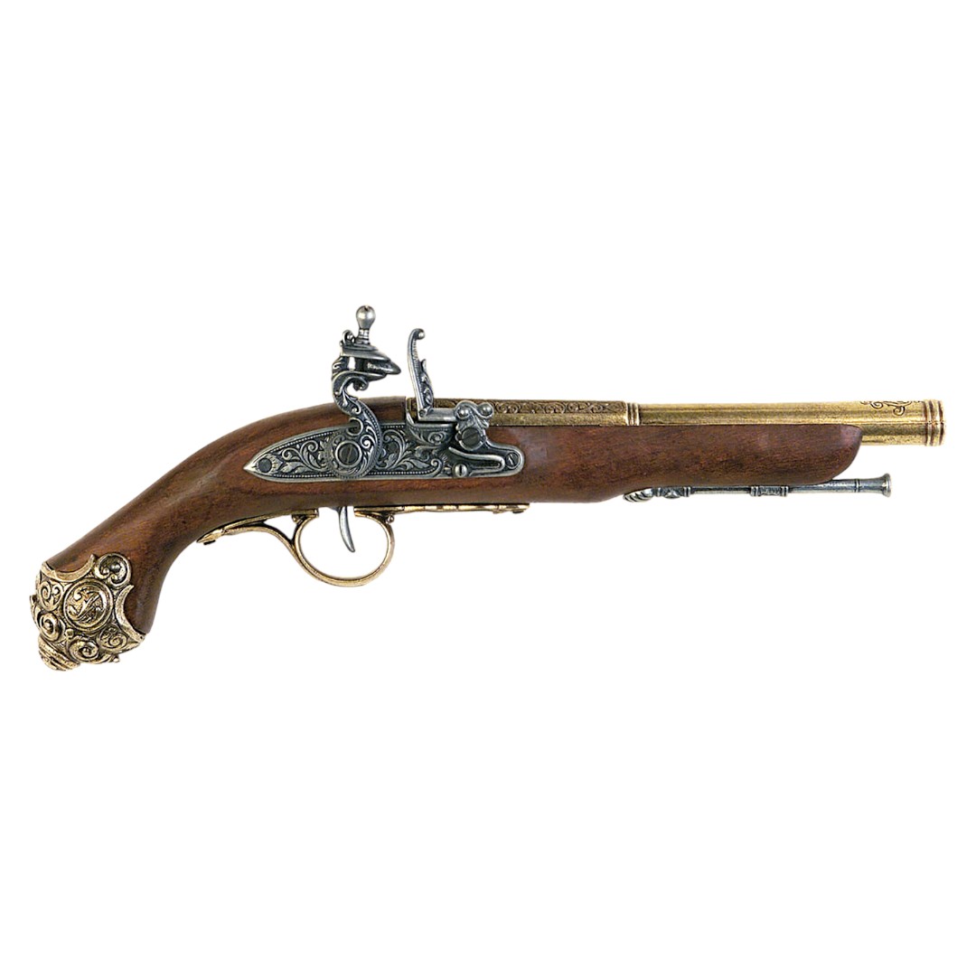 Replica Pistola de chispa, siglo XVIII
