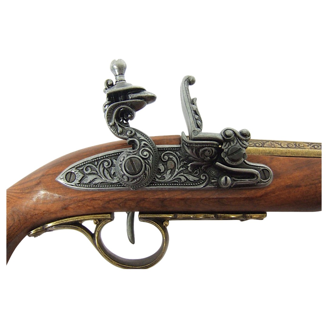 Réplique d'un pistolet à silex, XVIIIe siècle