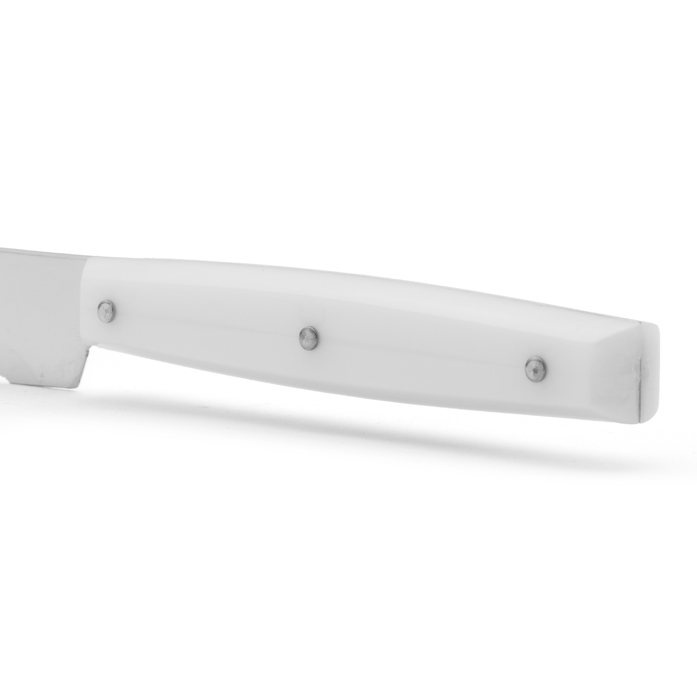 12 Arcos 216 mm table knives with white polyamide handle and 11.5 cm blade