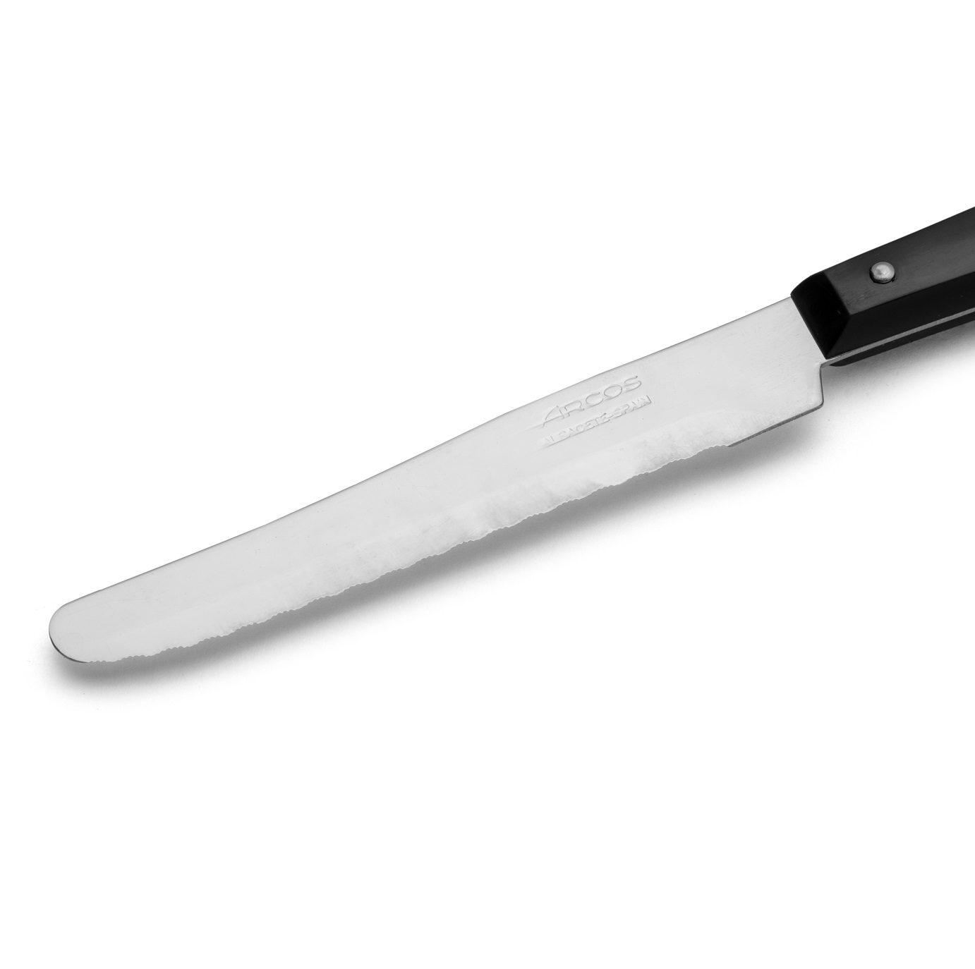 Coltello da dessert Arcos con manico in poliammide nero e lama da 11 cm